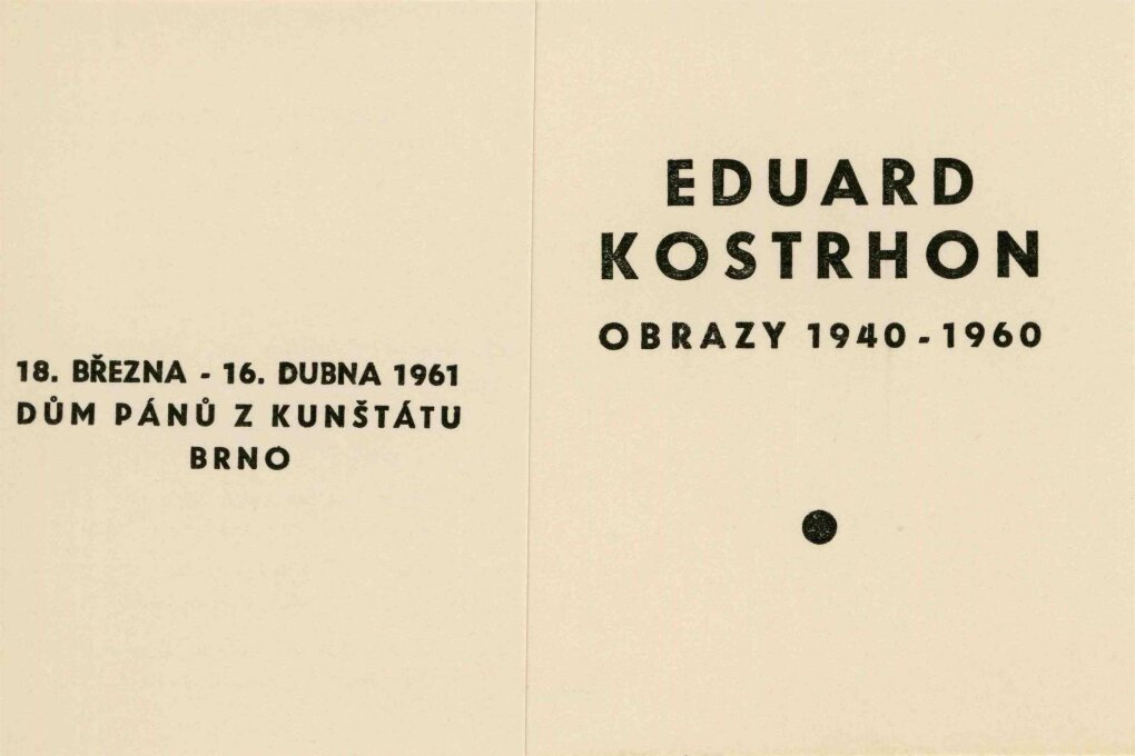 Eduard Stanislav Kostrhon – obrazy 1940–1960